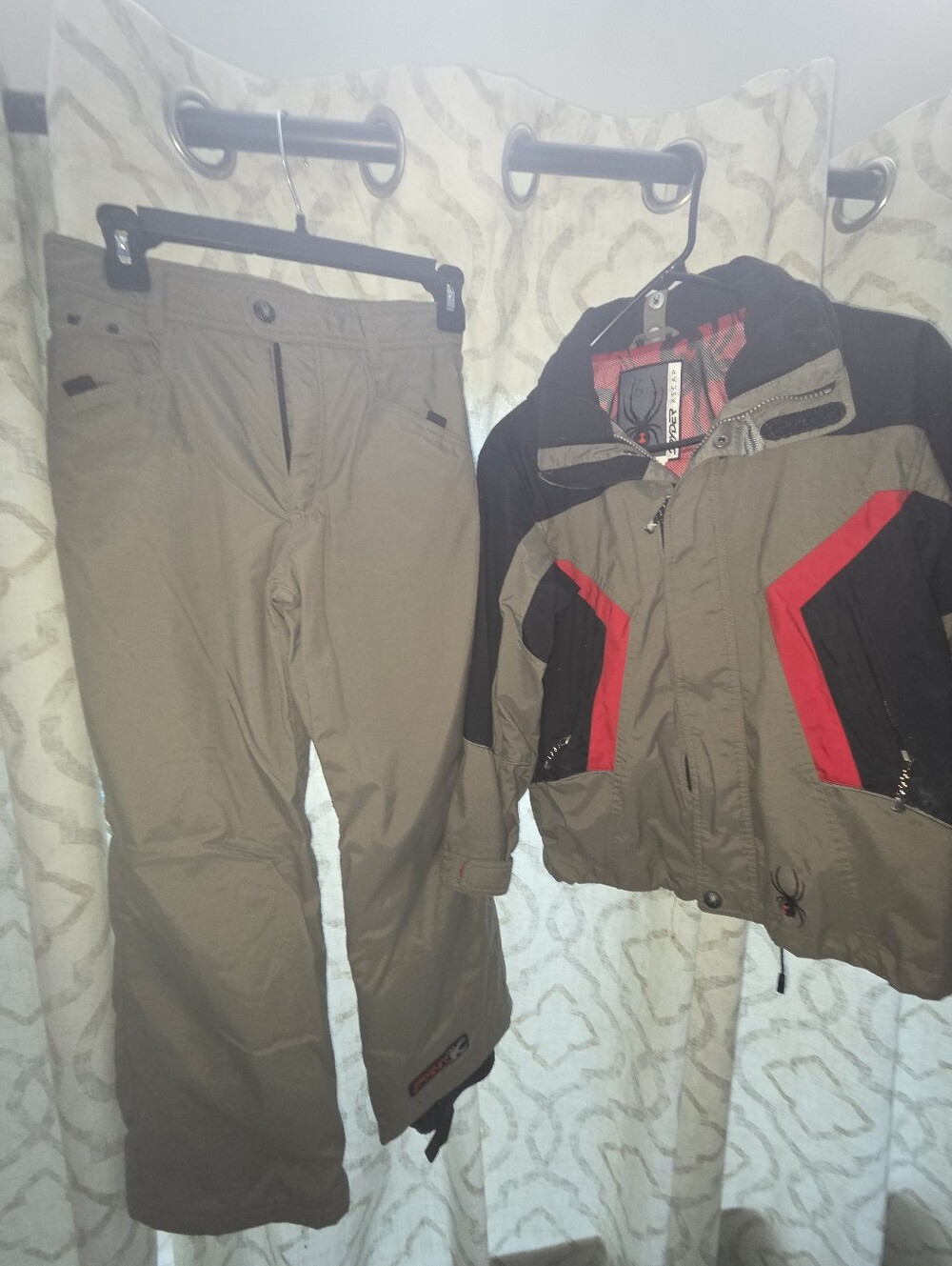 Spyder Kids Ski Set - Jacket & Pants with Red and Black Accents